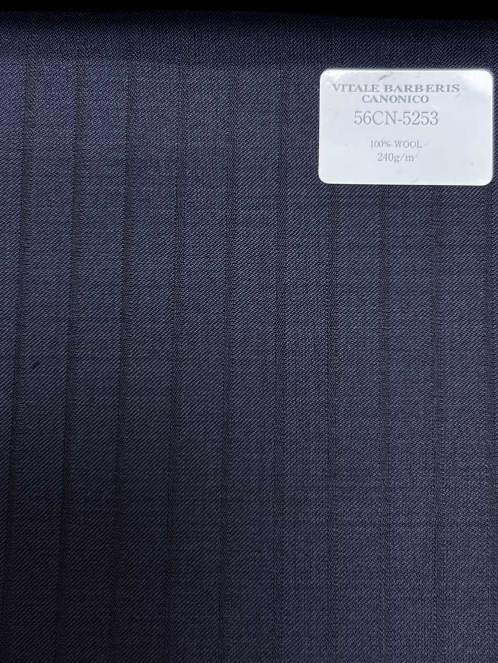 56CN5253 CANONICO(카노니코) PRUNELLE 진남색 섀도 스트라이프[원단] CANONICO