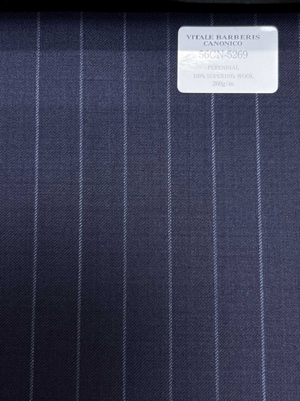 56CN5269 CANONICO(카노니코) PERENNIAL-CLASSICS 짙은 남색 스트라이프[원단] CANONICO