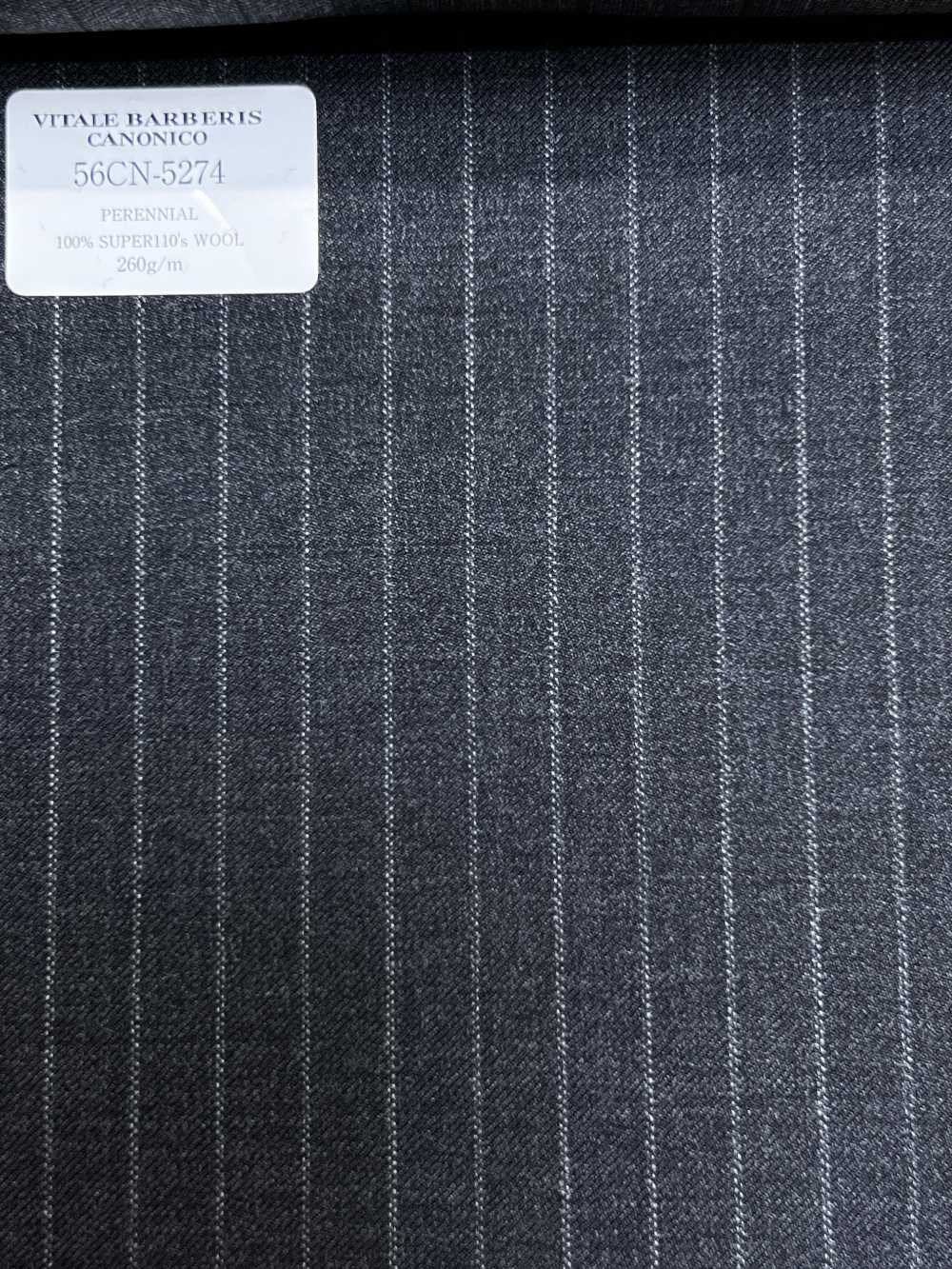 56CN5274 CANONICO(카노니코) PERENNIAL-CLASSICS 다크 그레이 스트라이프[원단] CANONICO