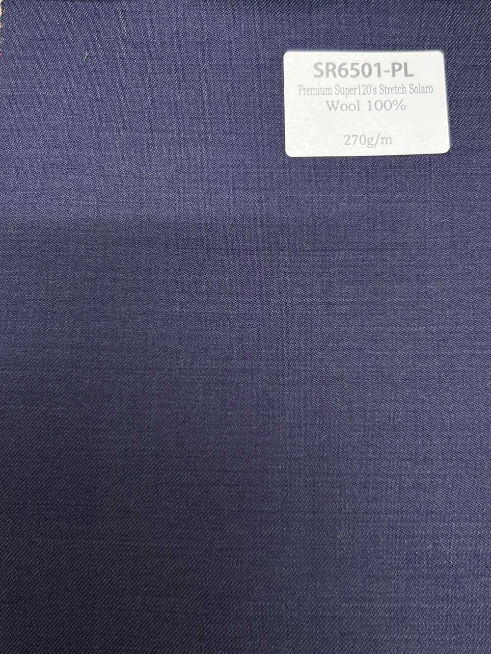 SR6501-PL 스테디 설러 국산 Premium Super120' 단사 Stretch Solaro 퍼플 무지 오묘한 광택색[원단] 호소이 쇼지 주식회사