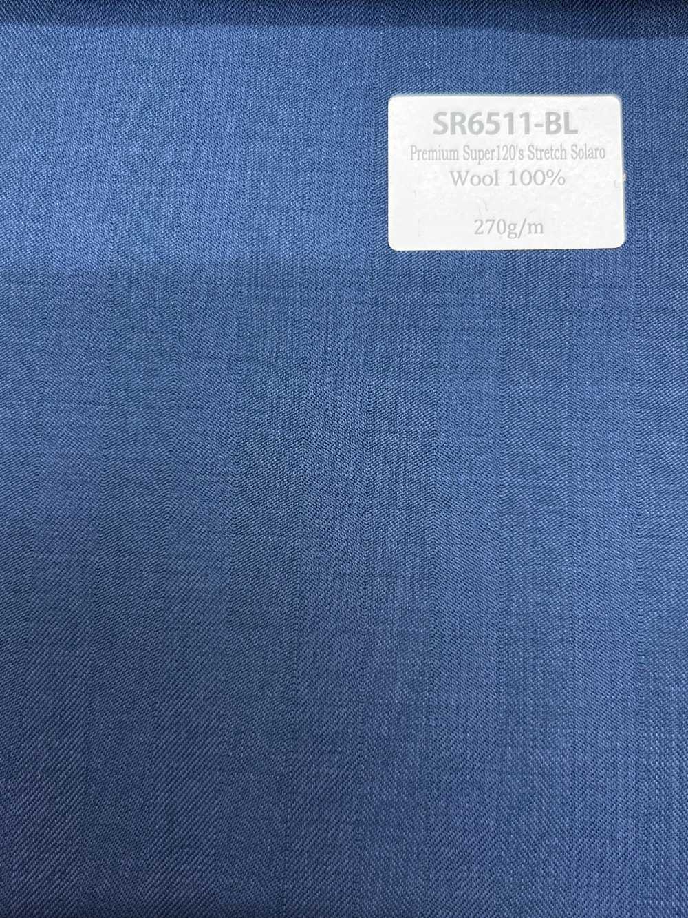 SR6511-BL 스테디 설러 국산 Premium Super120' 단사 Stretch Solaro 블루 무지 유광색[원단] 호소이 쇼지 주식회사