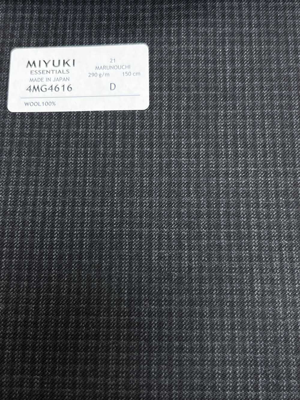 4MG4616 26AW MARUNOUCHI 트윌 차콜그레이 체크[원단] 미유키 케오리(MIYUKI)