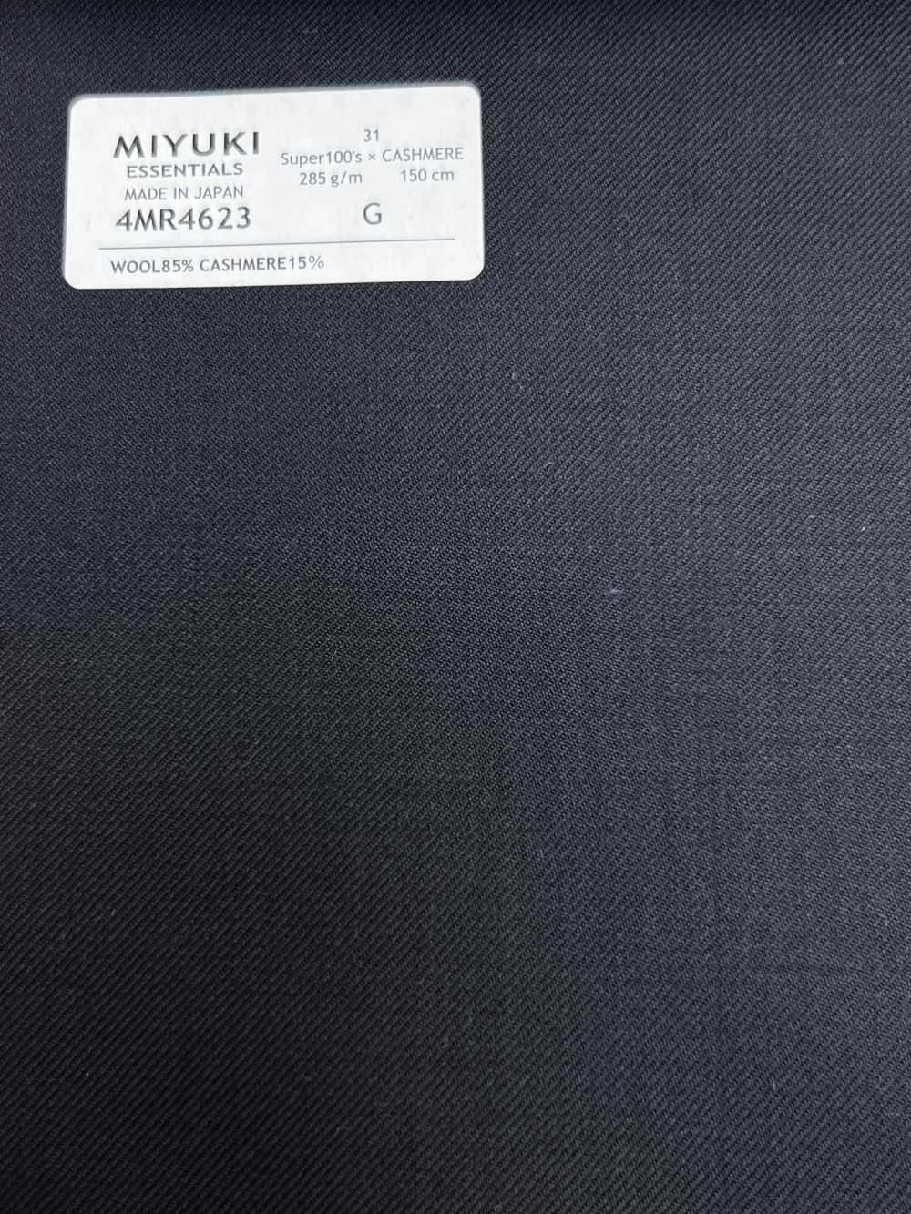 4MR4623 26AW Super100's × CASHIMERE 네이비 무지[원단] 미유키 케오리(MIYUKI)