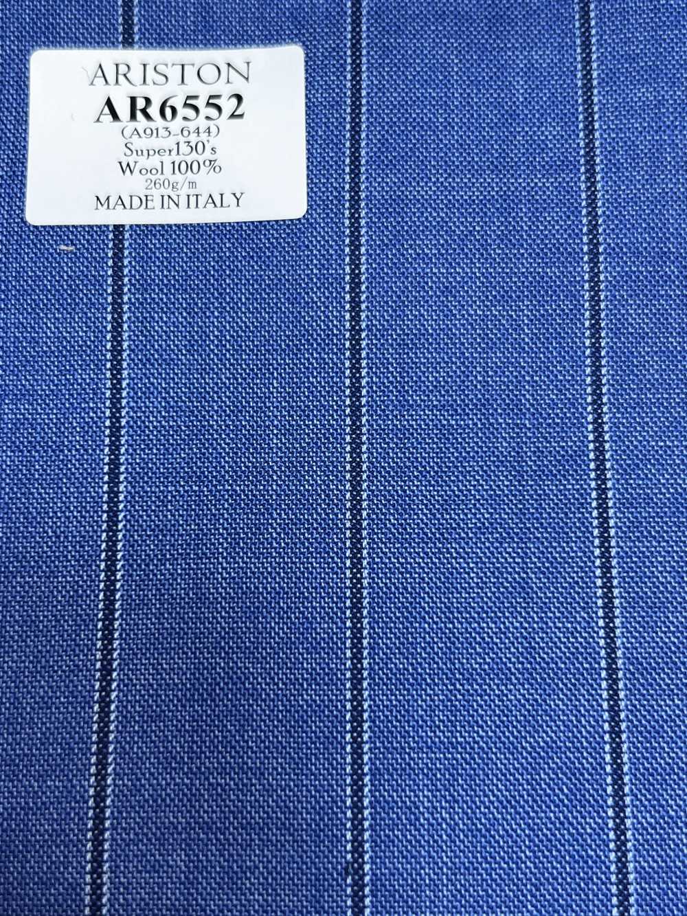 AR6552 ARISTON Super130's 블루×네이비블루 스트라이프[원단] 호소이 쇼지 주식회사