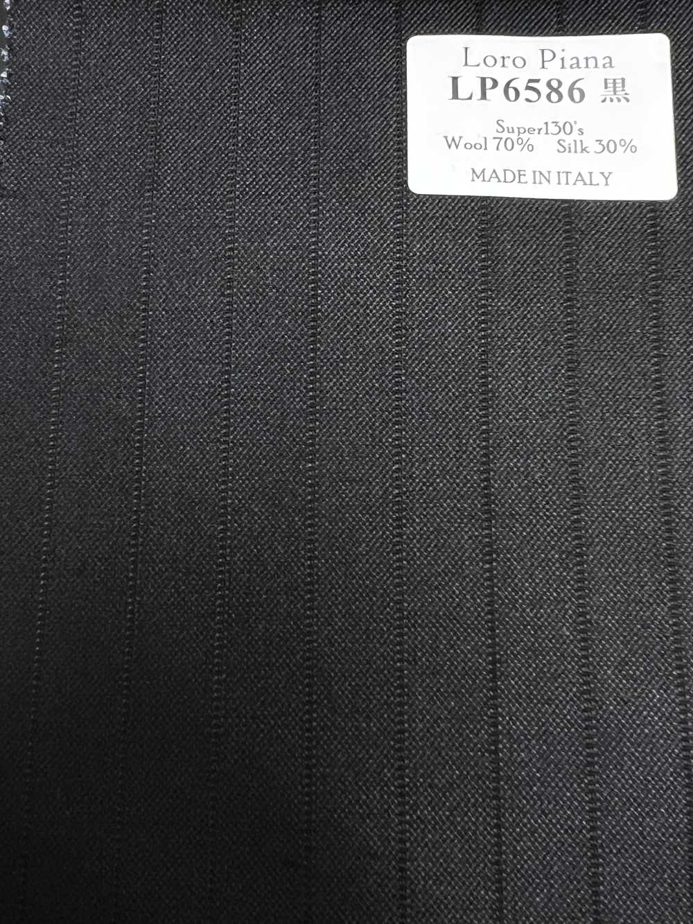 LP6586 Loro Piana Super130's 검정 스트라이프[원단] 호소이 쇼지 주식회사