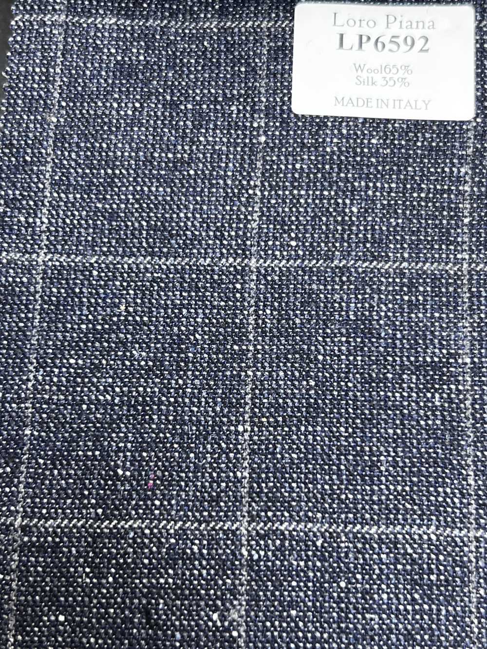 LP6592 Loro Piana 네이비 블루 체크[원단] 호소이 쇼지 주식회사