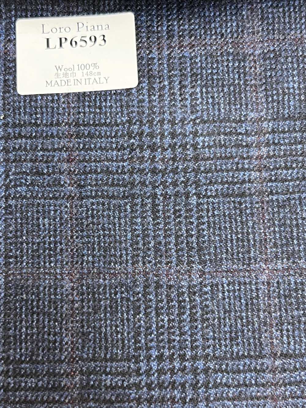 LP6593 Loro Piana 네이비 블루 체크[원단] 호소이 쇼지 주식회사