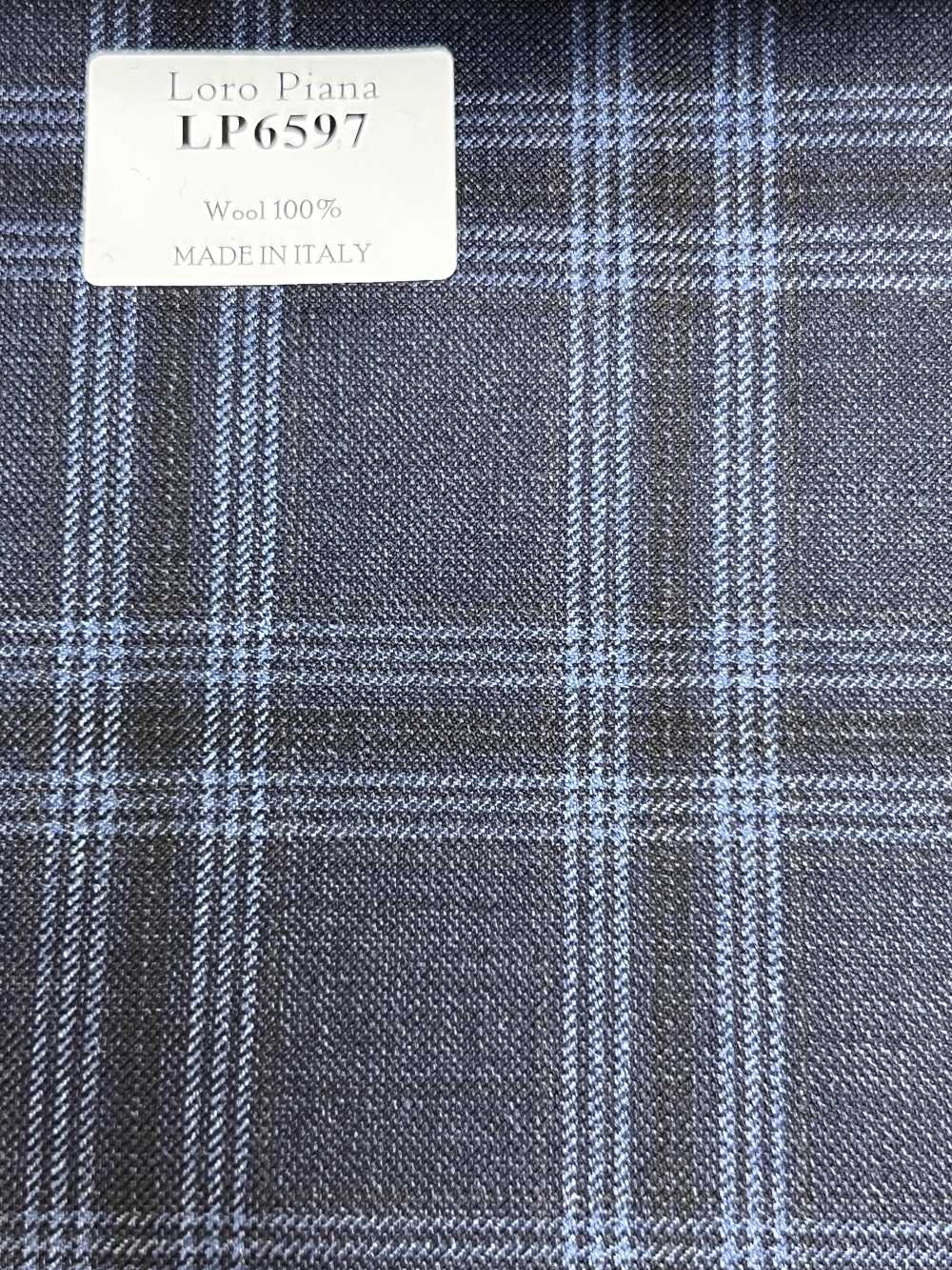 LP6597 Loro Piana 네이비 블루 체크[원단] 호소이 쇼지 주식회사