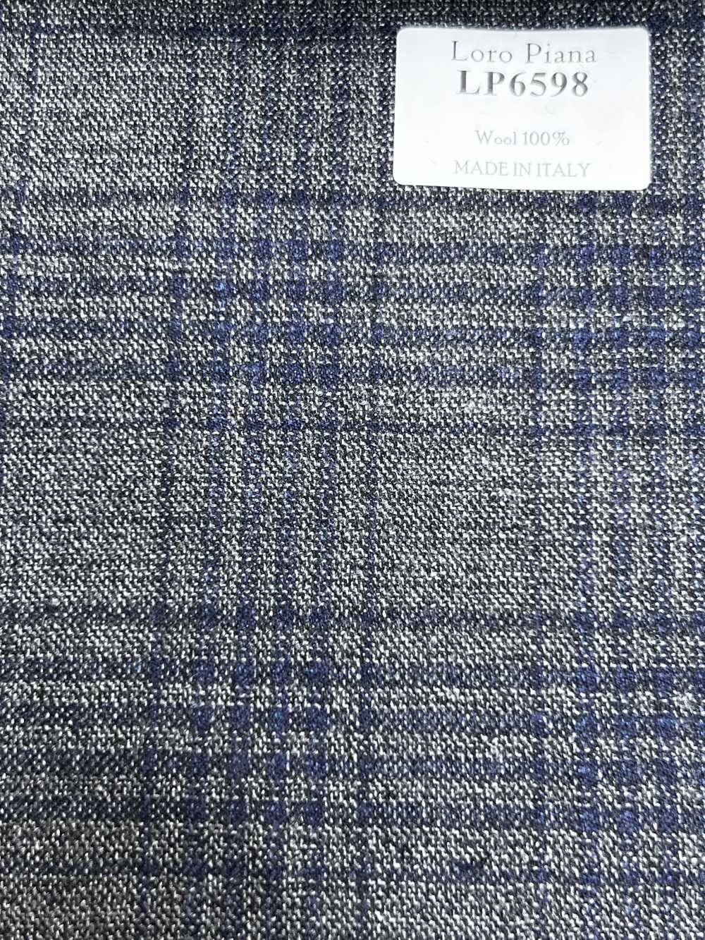 LP6598 Loro Piana 그레이×네이비블루 체크[원단] 호소이 쇼지 주식회사