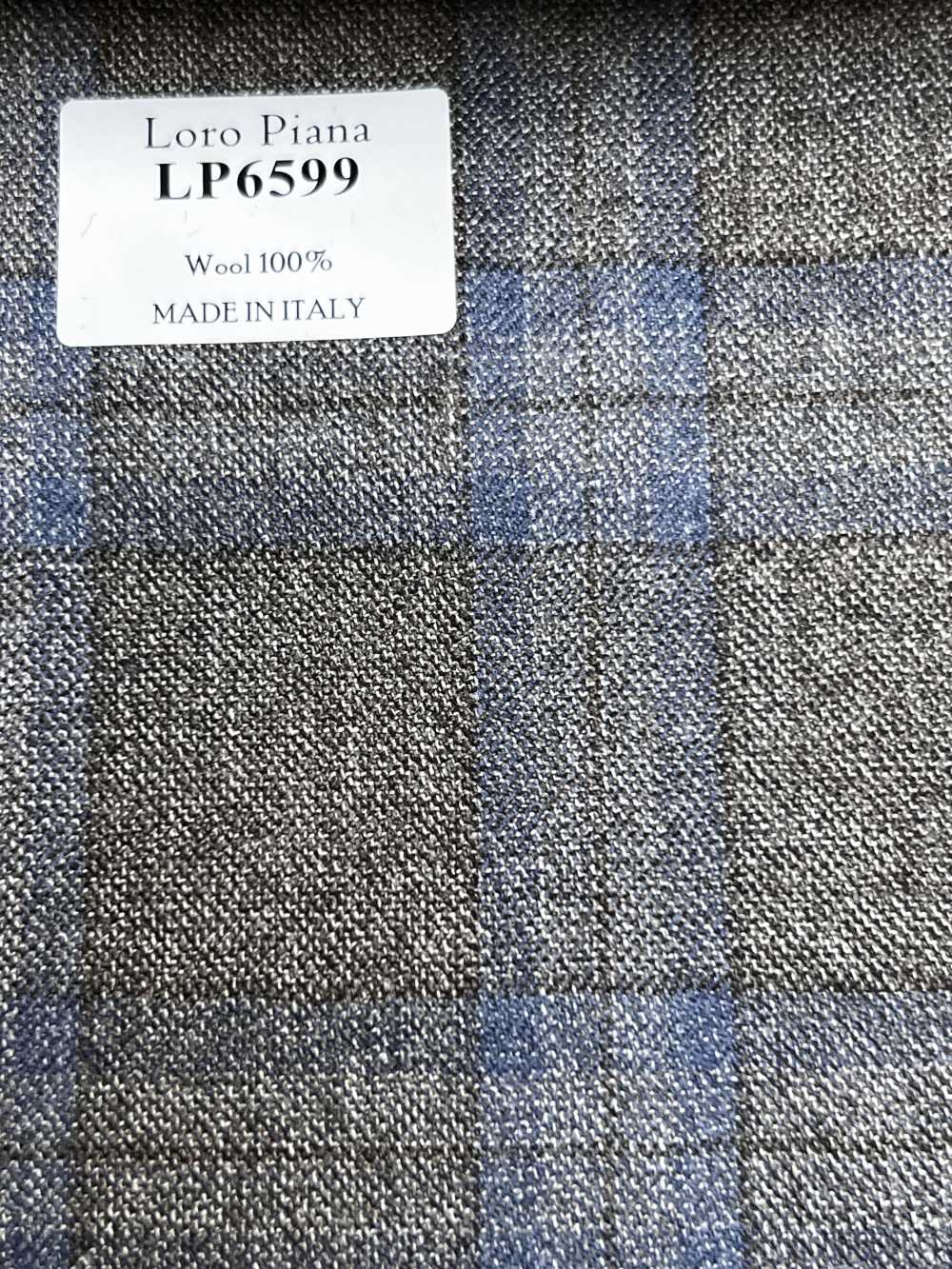 LP6599 Loro Piana 브라운×블루 체크[원단] 호소이 쇼지 주식회사