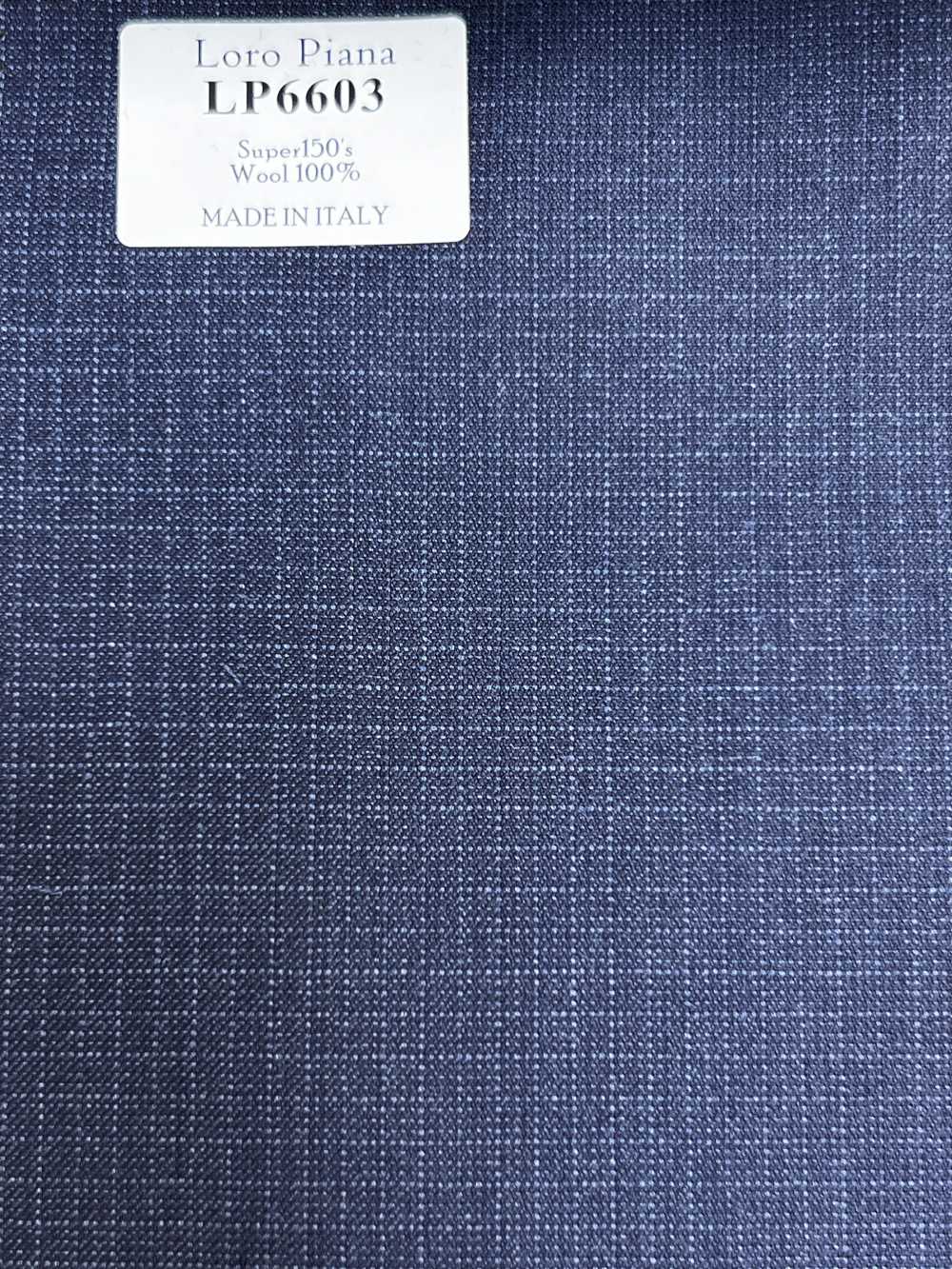 LP6603 Loro Piana Super150's 네이비 블루 체크[원단] 호소이 쇼지 주식회사