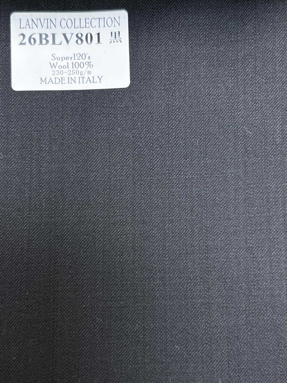 26BLV801 LANVIN COLLECTION Super120's 블랙 무지[원단] 호소이 쇼지 주식회사