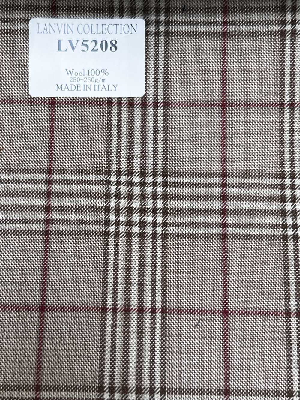 LV5208 LANVIN COLLECTION 베이지 글렌 체크[원단] 호소이 쇼지 주식회사