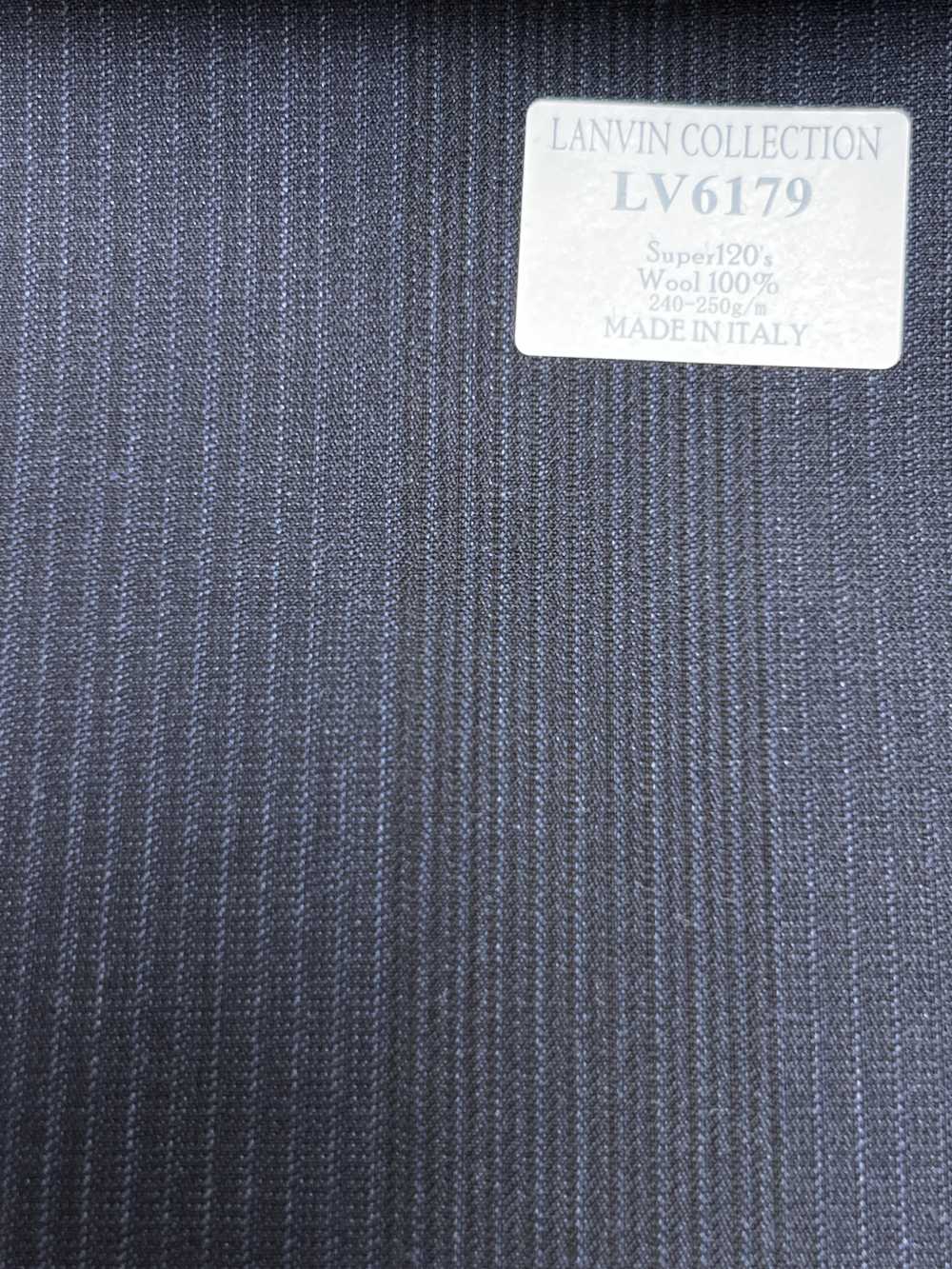 LV6179 LANVIN COLLECTION Super120's 진남색 스트라이프[원단] 호소이 쇼지 주식회사