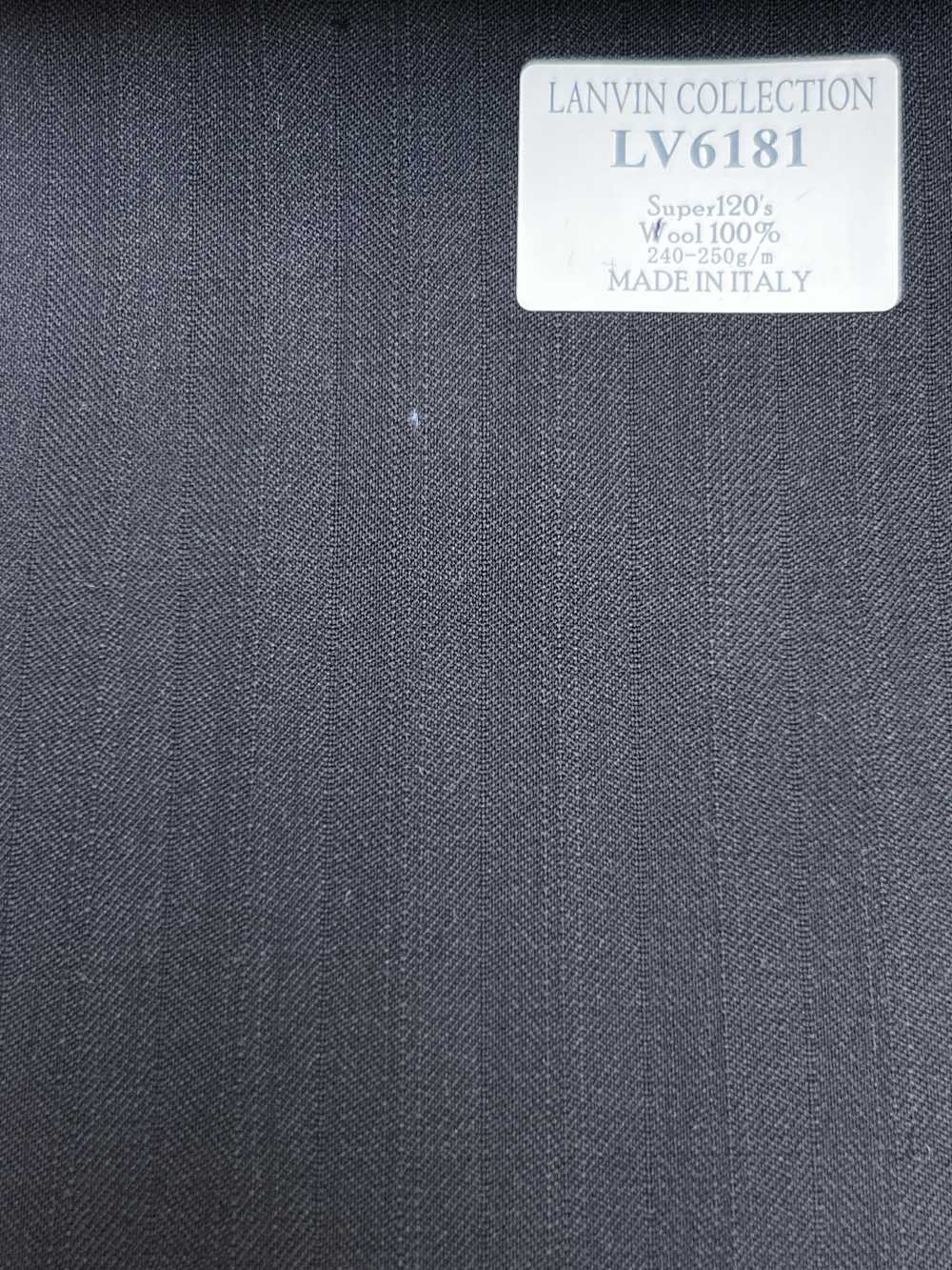 LV6181 LANVIN COLLECTION Super120's 검정 스트라이프[원단] 호소이 쇼지 주식회사