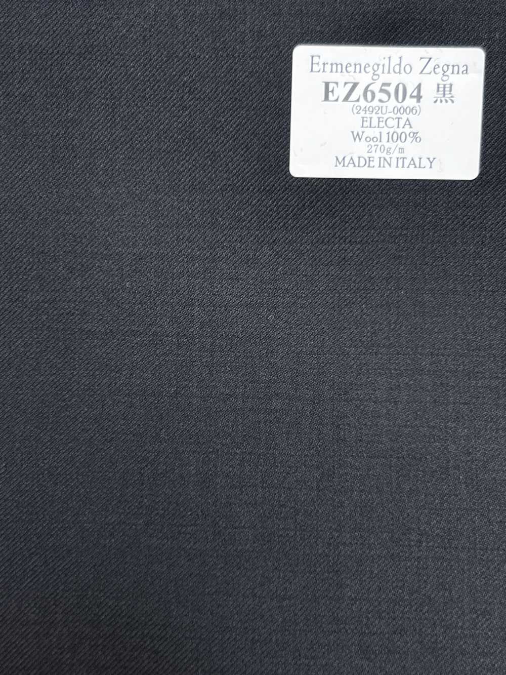 EZ6504 Ermenegildo Zegna ELECTA 검정 무지[원단] 호소이 쇼지 주식회사