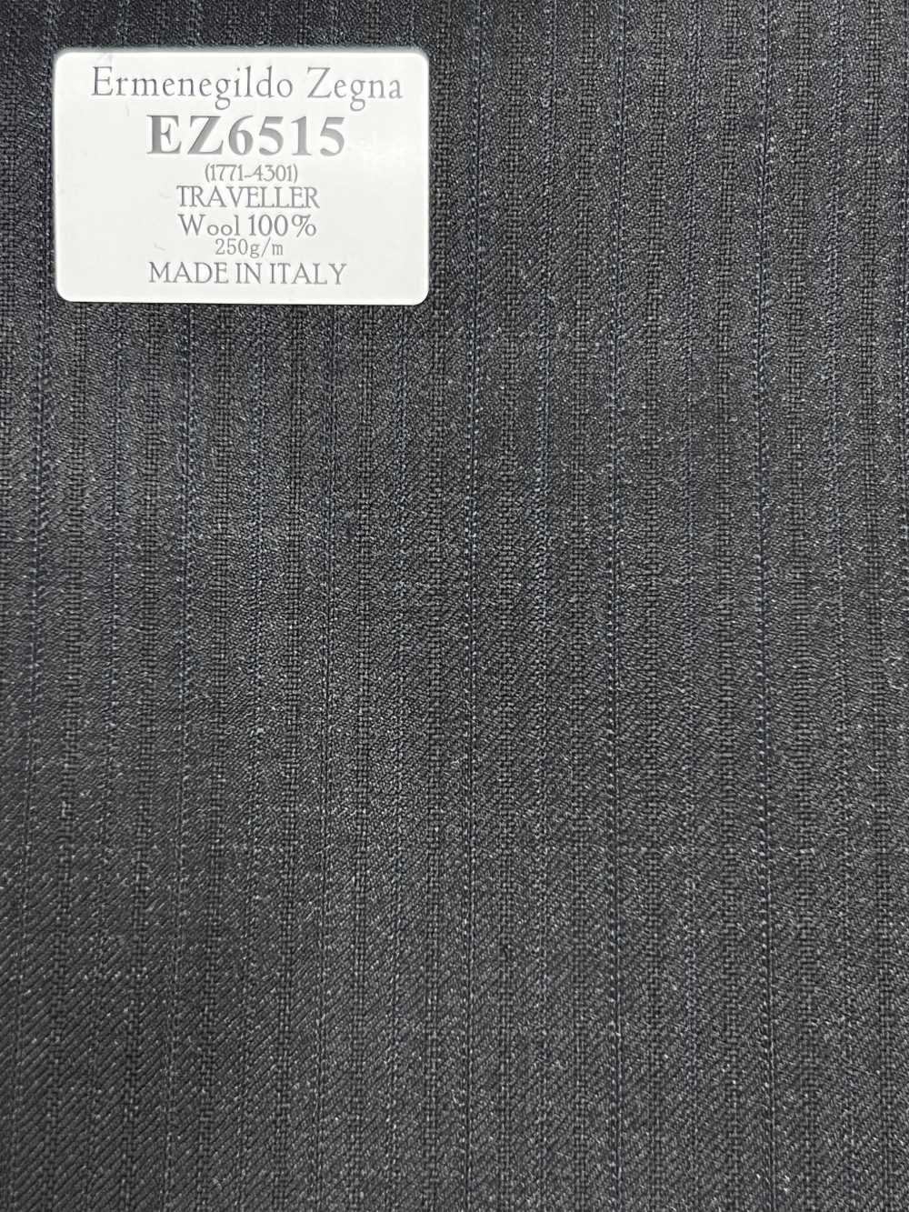 EZ6515 Ermenegildo Zegna TRAVELLER 다크 그레이×네이비 블루 스트라이프[원단] 호소이 쇼지 주식회사