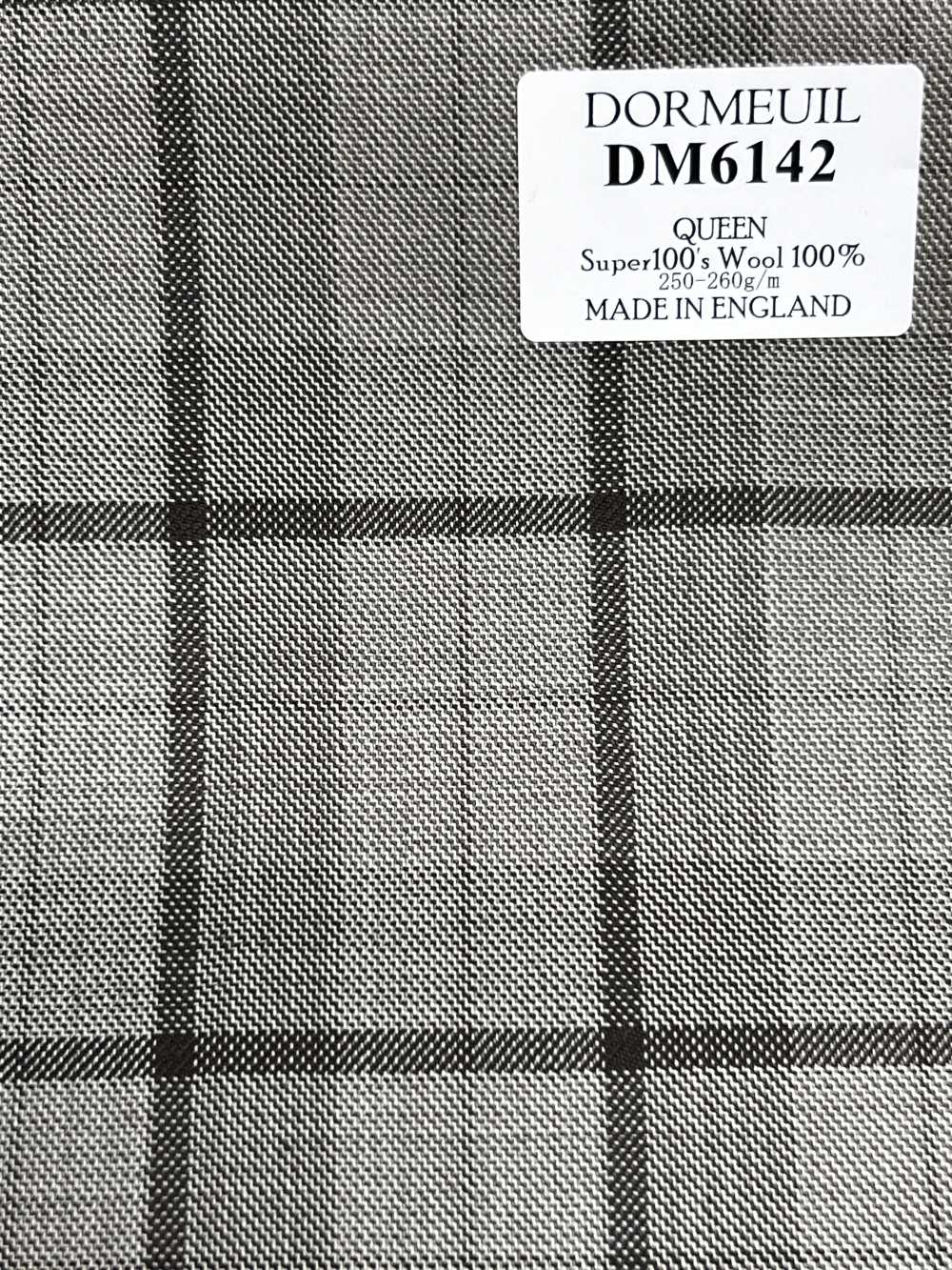 DM6142 DORMEUIL QUEEN Super100's 베이지×블랙 체크[원단] 호소이 쇼지 주식회사