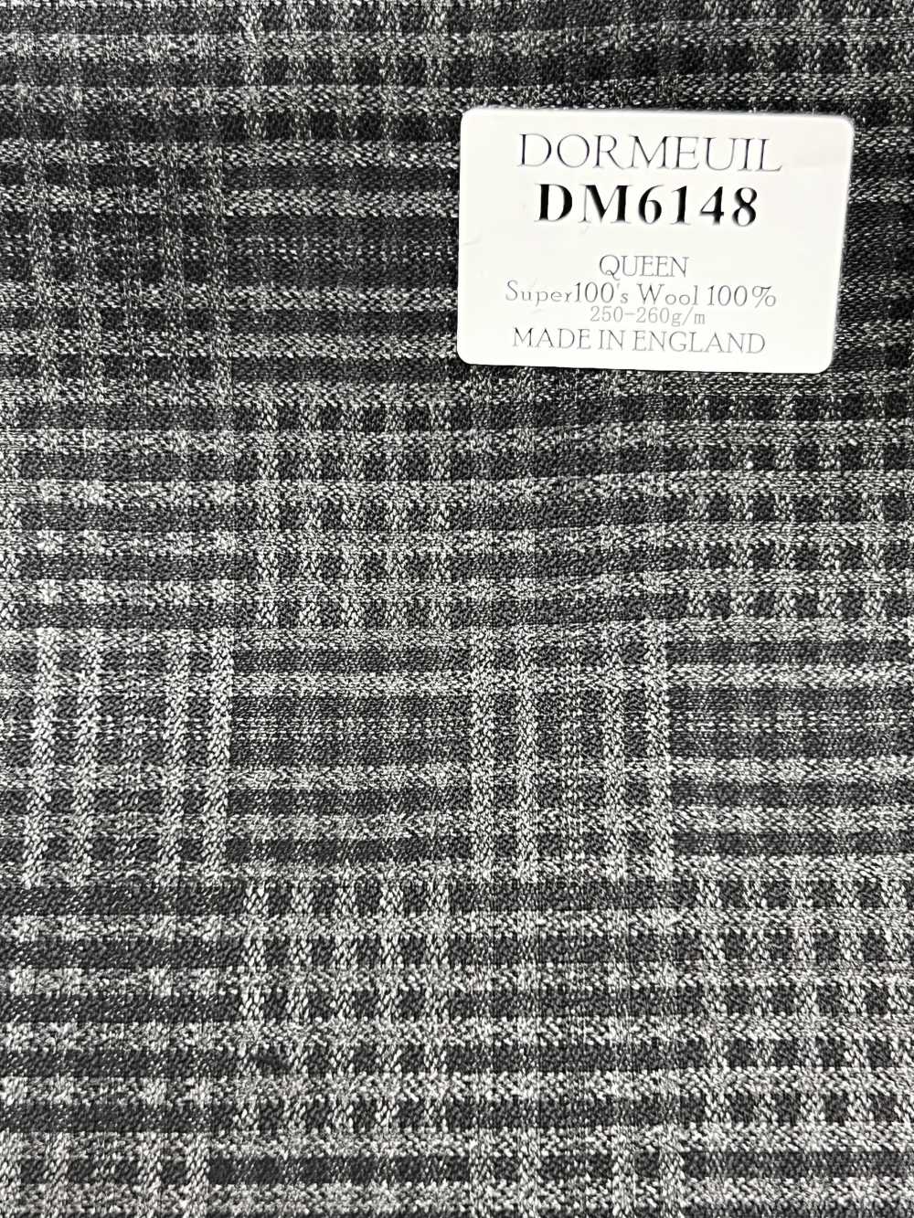DM6148 DORMEUIL QUEEN Super100's 회색 체크[원단] 호소이 쇼지 주식회사