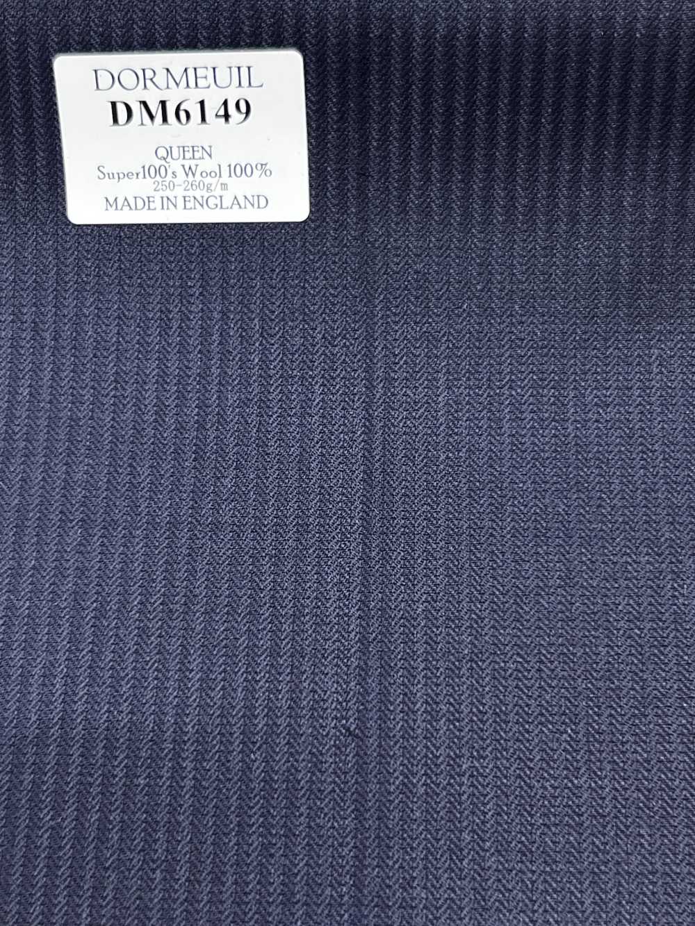 DM6149 DORMEUIL QUEEN Super100's 네이비 블루 스트라이프[원단] 호소이 쇼지 주식회사