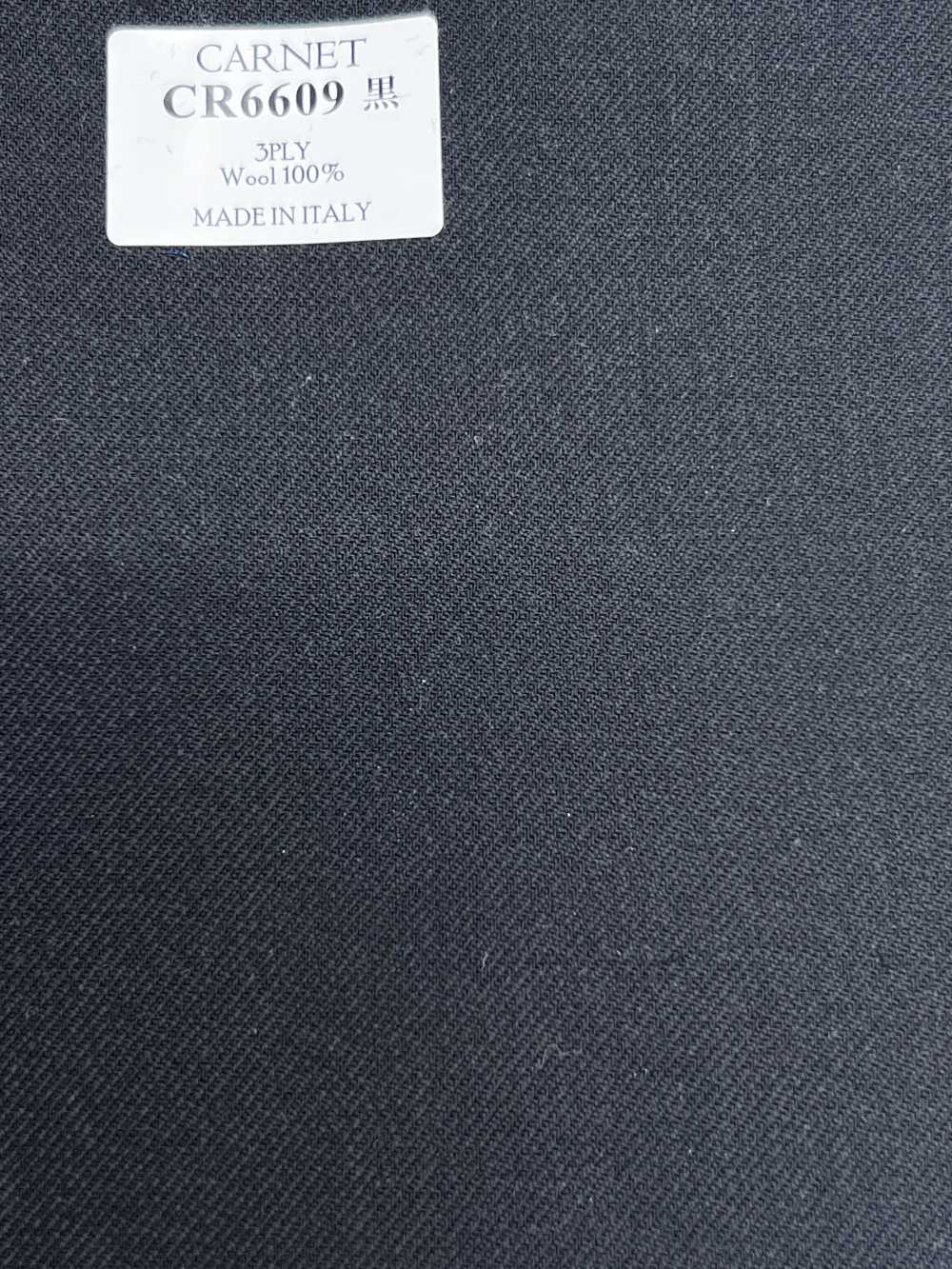 CR6609 CARNET 3PLY 블랙 무지[원단] 호소이 쇼지 주식회사