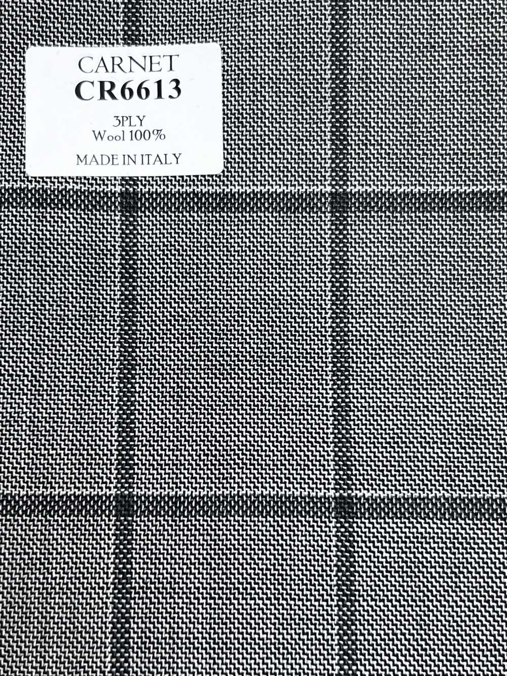 CR6613 CARNET 3PLY 라이트그레이 체크[원단] 호소이 쇼지 주식회사