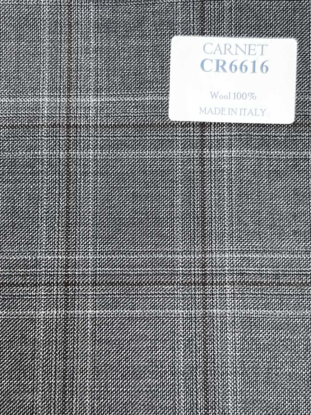 CR6616 CARNET 그레이×브라운 체크[원단] 호소이 쇼지 주식회사
