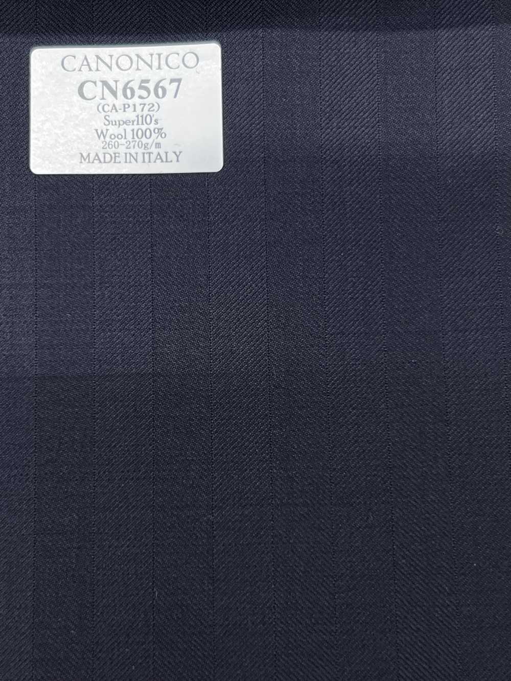 CN6567 CANONICO Super110's 진남색 스트라이프[원단] 호소이 쇼지 주식회사