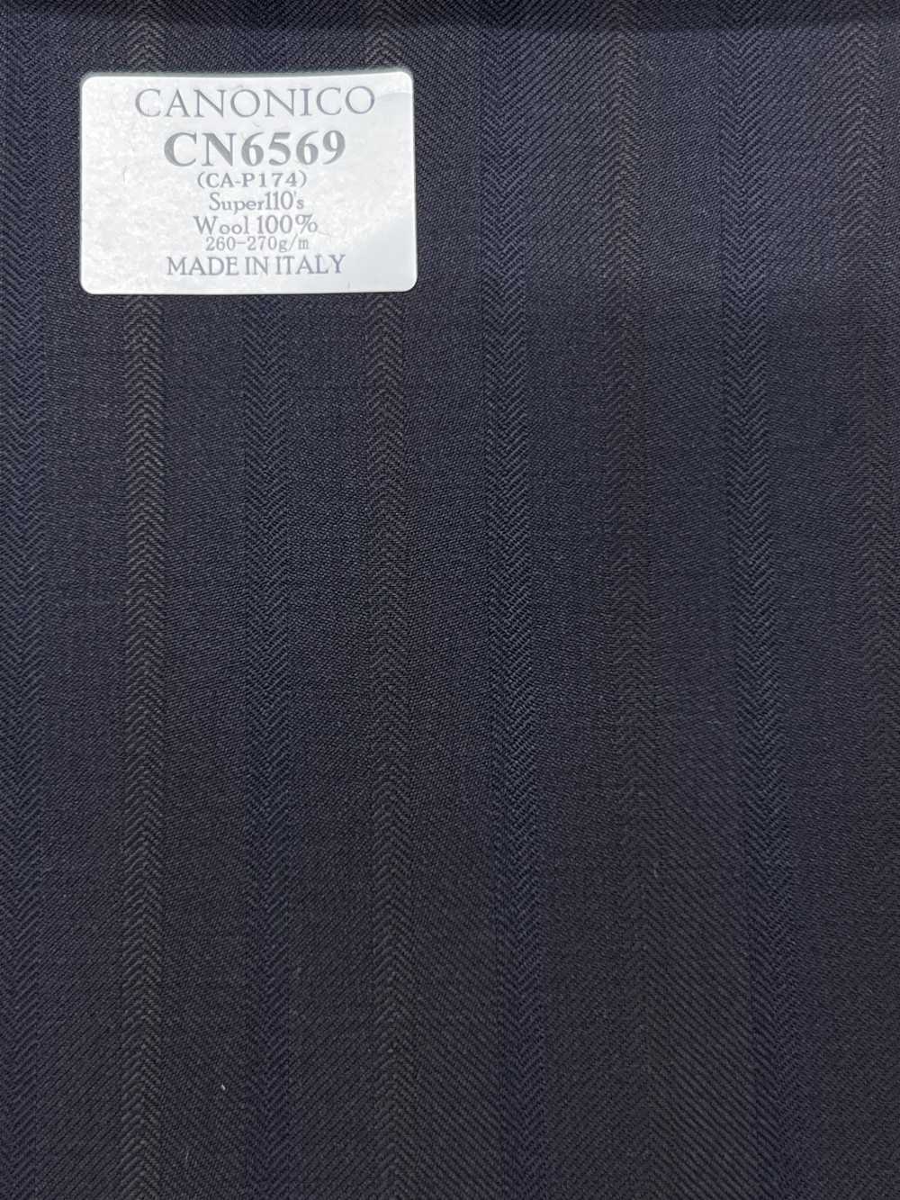 CN6569 CANONICO Super110's 차콜 스트라이프[원단] 호소이 쇼지 주식회사