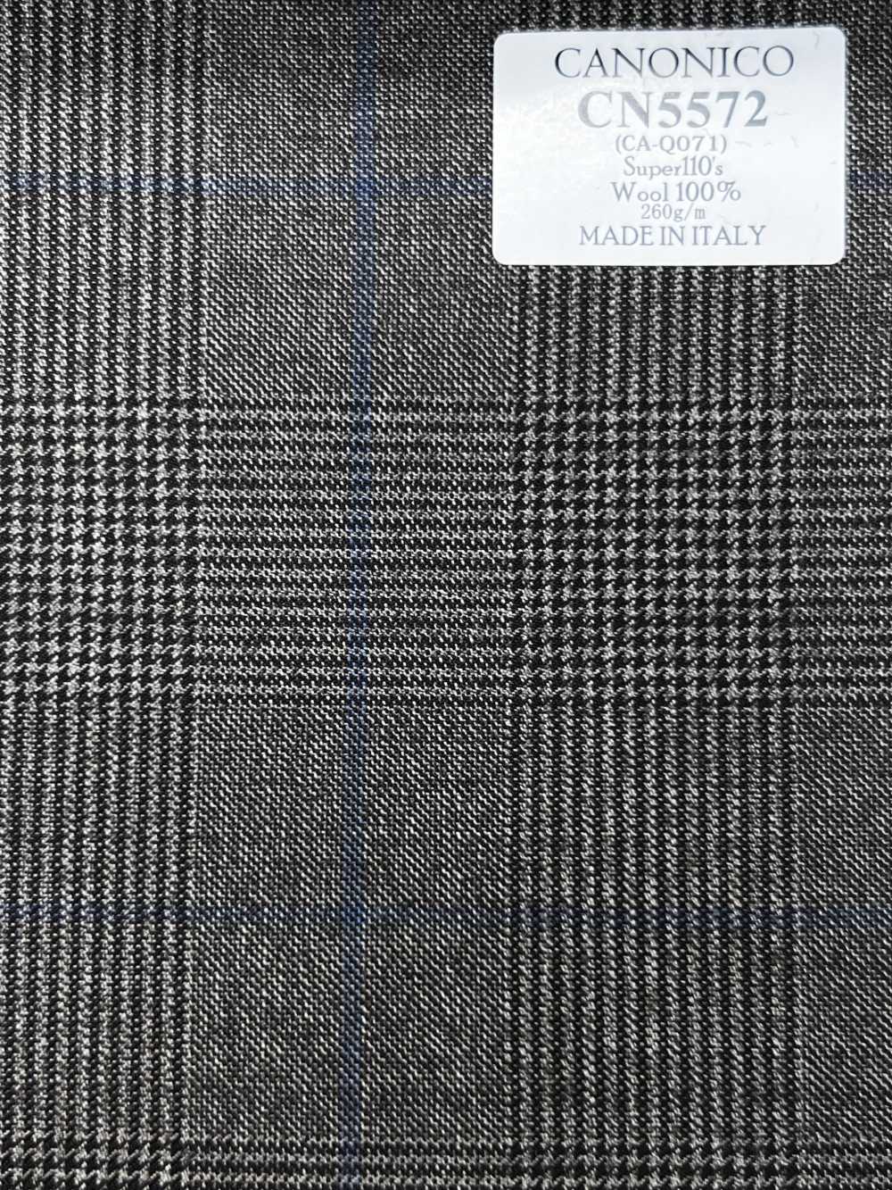 CN5572 CANONICO Super110's 브라운×블루 체크[원단] 호소이 쇼지 주식회사