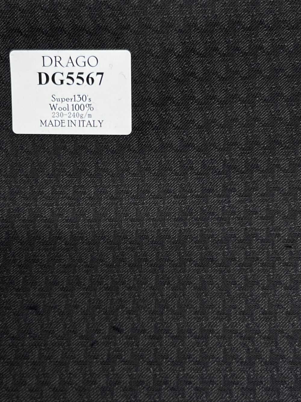 DG5567 DRAGO Super130's 짙은 남색 하운드투스 체크[원단] 호소이 쇼지 주식회사