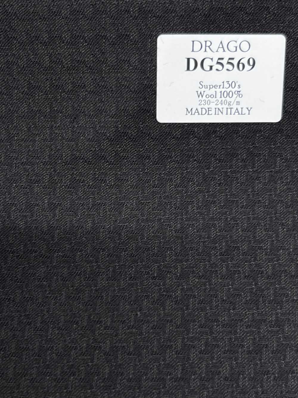 DG5569 DRAGO Super130's 차콜 하운드투스 체크[원단] 호소이 쇼지 주식회사
