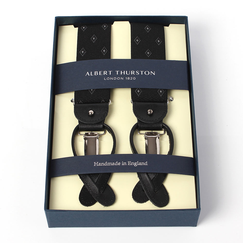 AT-14 알버트 서스턴 서스펜더 다이아 무늬 35MM 블랙[정장 액세서리] ALBERT THURSTON