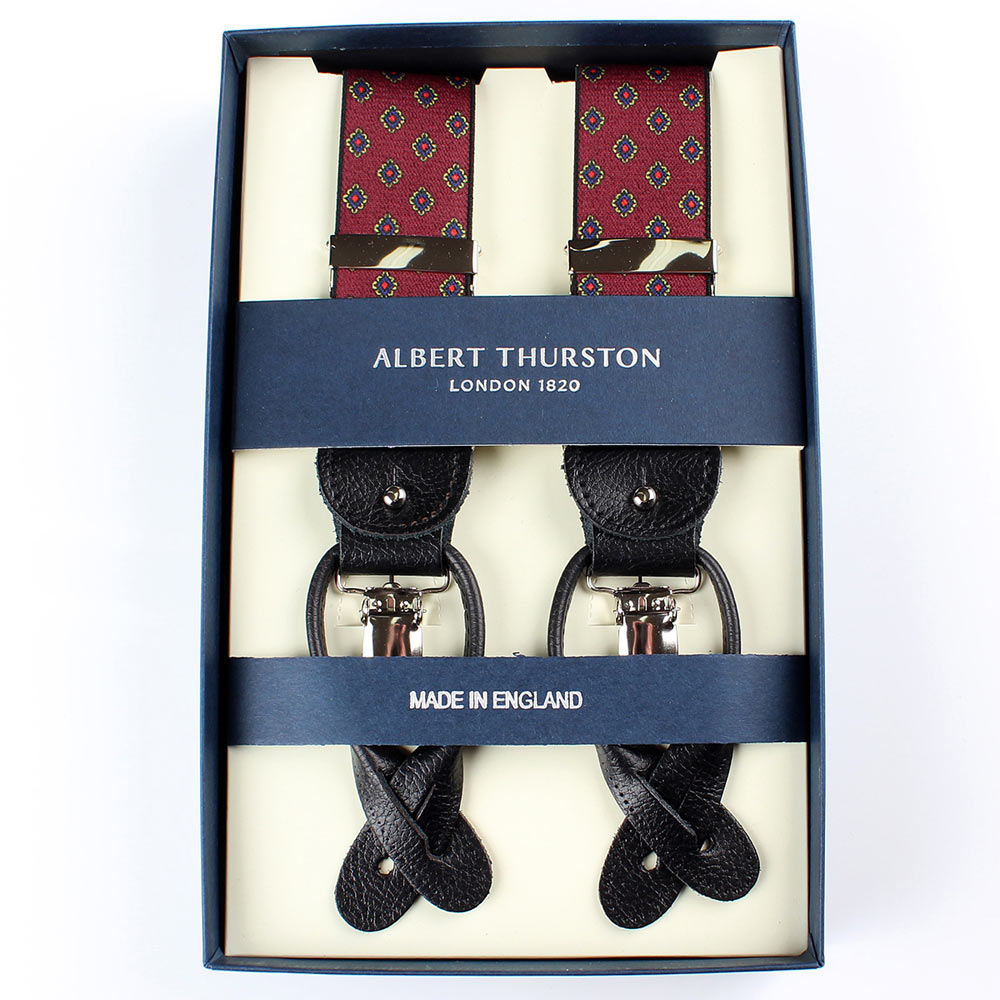 AT-2387-WI 알버트 서스턴 서스펜더 소문무늬 35MM 와인[정장 액세서리] ALBERT THURSTON