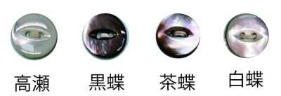152 2구멍 쉘버튼 네코메