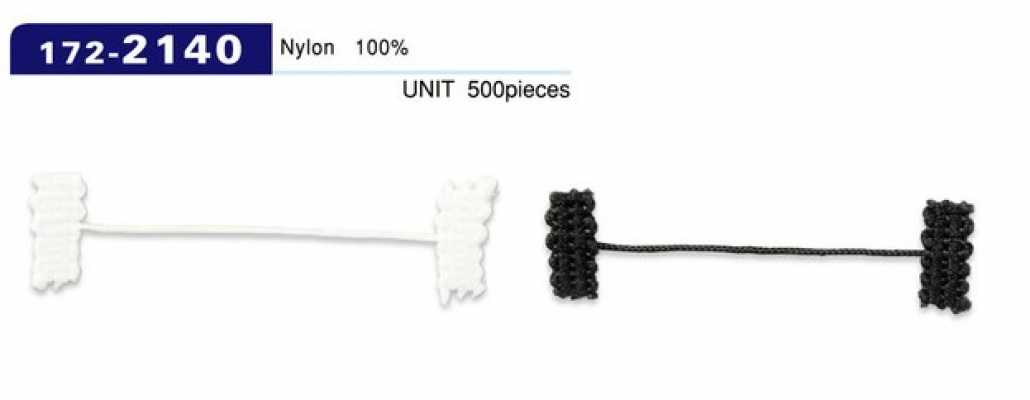 172-2140 루프 패스너 안감 고정용 꼰줄 코드 타입 전체 길이 52mm (입수 500)