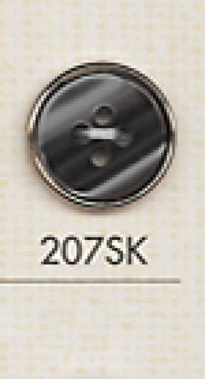 207SK 심플 4구멍 셔츠용 플라스틱 단추