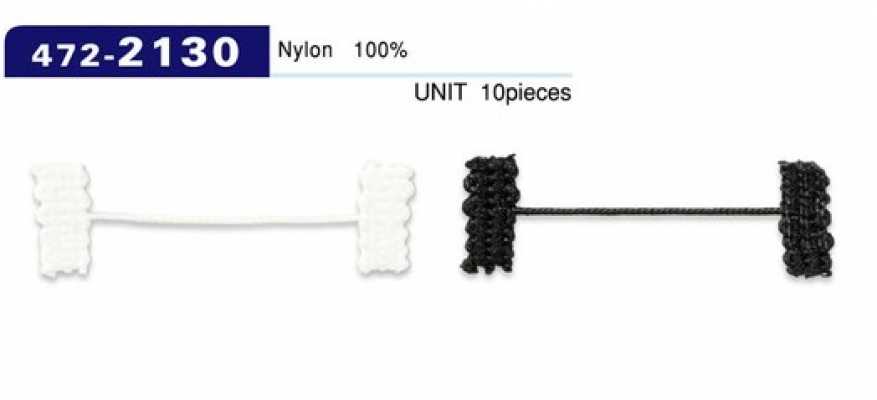 472-2130 루프 패스너 안감 고정 브레이드 코드 타입 전체 길이 42mm (입수 10)