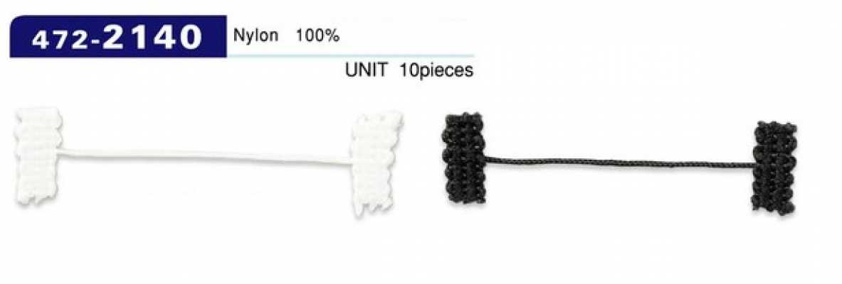 472-2140 루프 패스너 안감 고정용 브레이드 코드 타입 전체 길이 52mm (입수 10)