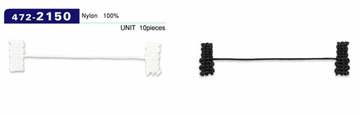 472-2150 루프 패스너 안감 고정용 브레이드 코드 타입 전체 길이 62mm (입수 10)