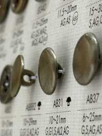 AB31 심플한 셔츠와 재킷을 위한 금속 단추 DAIYA BUTTON 서브 사진