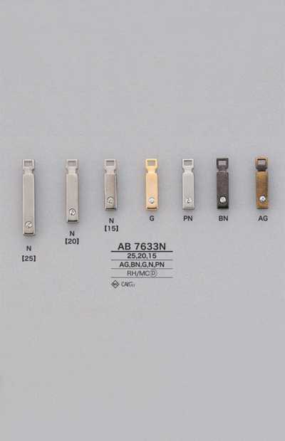 AB7633N 라인스톤이 달린 스퀘어 지퍼 포인트(지퍼 슬라이더)