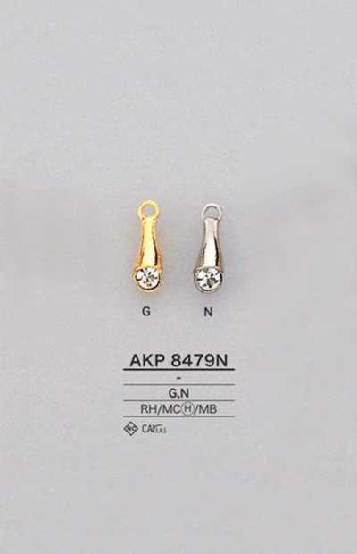 AKP8479N 라인스톤 지퍼 포인트(지퍼 슬라이더)