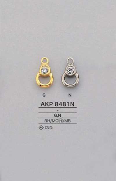 AKP8481N 라인스톤 지퍼 포인트(지퍼 슬라이더)