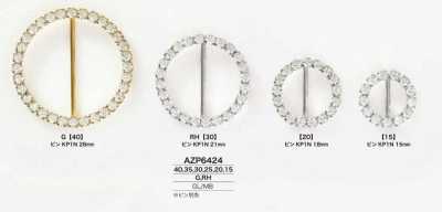 AZP6424 유리/황동 버클