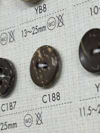 C188 천연 원목 4홀 버튼[단추] DAIYA BUTTON 서브 사진