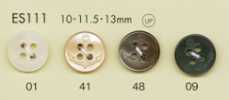 ES111 DAIYA BUTTONS 닻 무늬 조개풍 폴리에스테르 단추