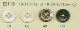 ES118 DAIYA BUTTONS 조개풍 폴리에스테르 단추