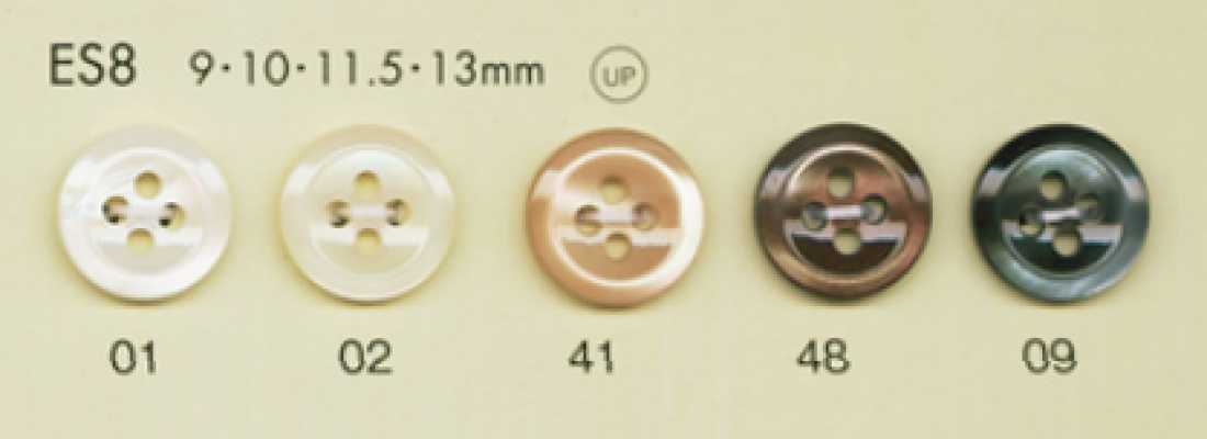 ES8 DAIYA BUTTONS 조개풍 폴리에스테르 단추