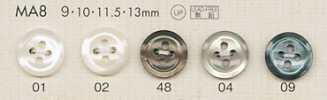MA8 DAIYA BUTTONS 조개조 폴리에스테르 단추